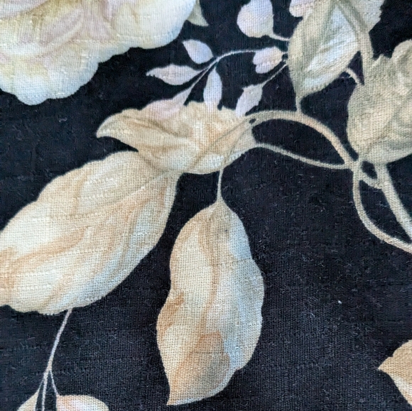 Ralph Lauren Winter Rose Floral Comforter Black Cotton With One Pillowcase KING - Picture 10 of 14